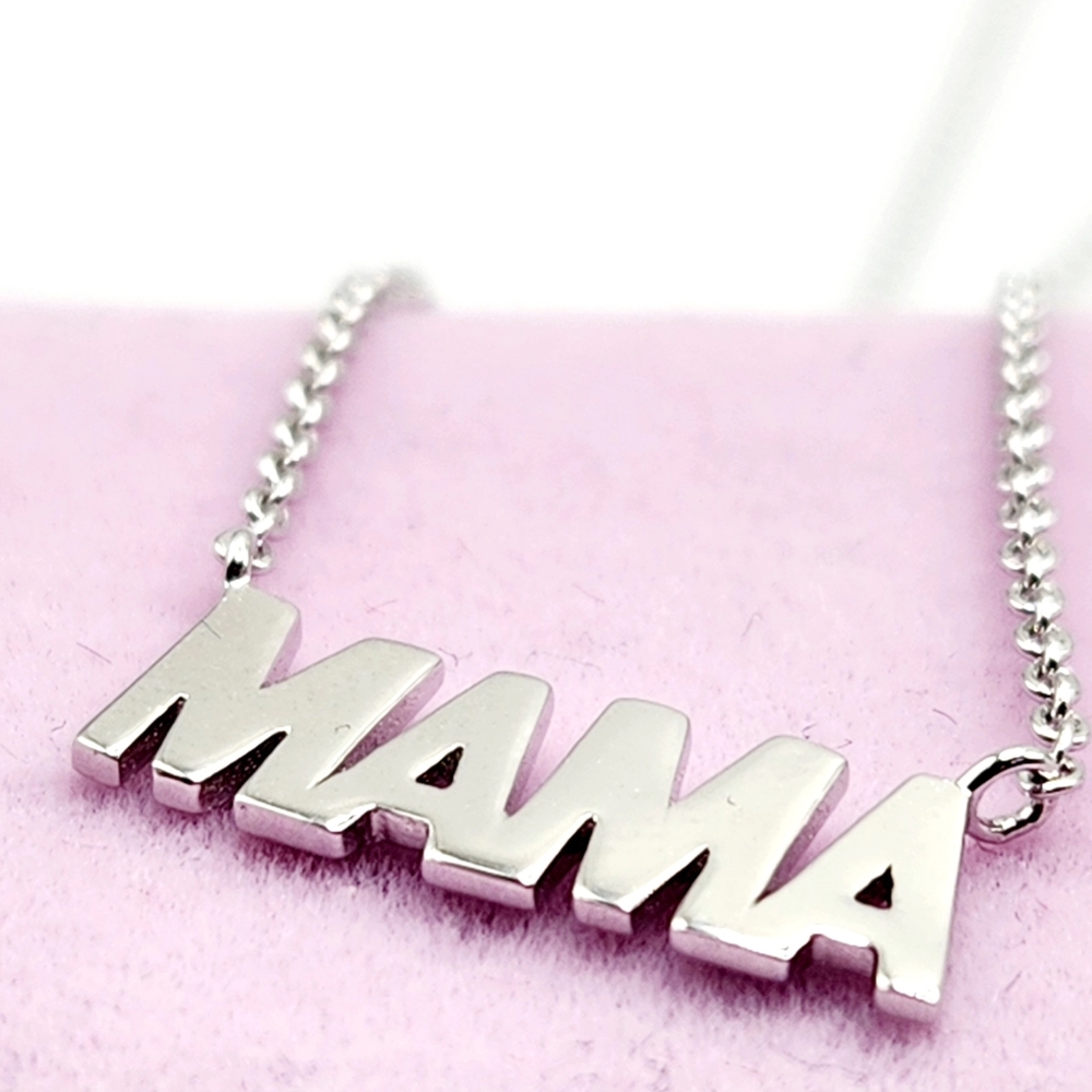 Silver MAMA Necklace